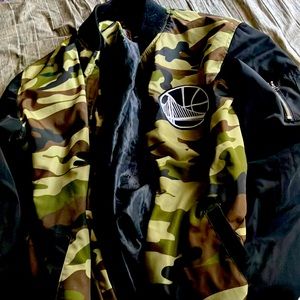 Warriors camouflage jacket,definitely a must have for any true warriors fans